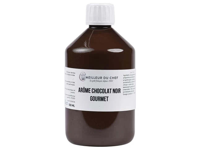 Arôme Chocolat Noir Gourmet - Hydrosoluble - 500 Ml - Selectarôme 1 Arôme Chocolat Noir Gourmet - Hydrosoluble - 500 Ml - Selectarôme