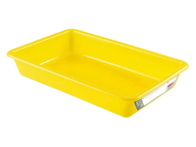 Bac Plat 5 L Jaune - Norme HACCP - 43 X 28 X Ht 7 Cm - Gilac 1 Bac Plat 5 L Jaune - Norme HACCP - 43 X 28 X Ht 7 Cm - Gilac