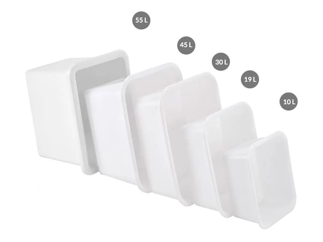 Bac Renforcé Emboitable 19 L - 45 X 37 X Ht 17 Cm - Gilac 2 Bac Renforcé Emboitable 19 L - 45 X 37 X Ht 17 Cm - Gilac – Image 2