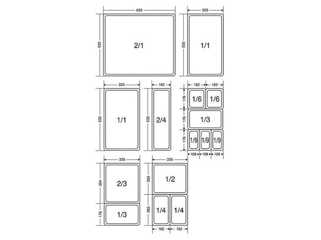 Boîte Modulus Rigide GN 1/9 - 8 Boîtes - 17,6 X 10,8 X 10 Cm - Matfer 4 Boîte Modulus Rigide GN 1/9 - 8 Boîtes - 17,6 X 10,8 X 10 Cm - Matfer – Image 4