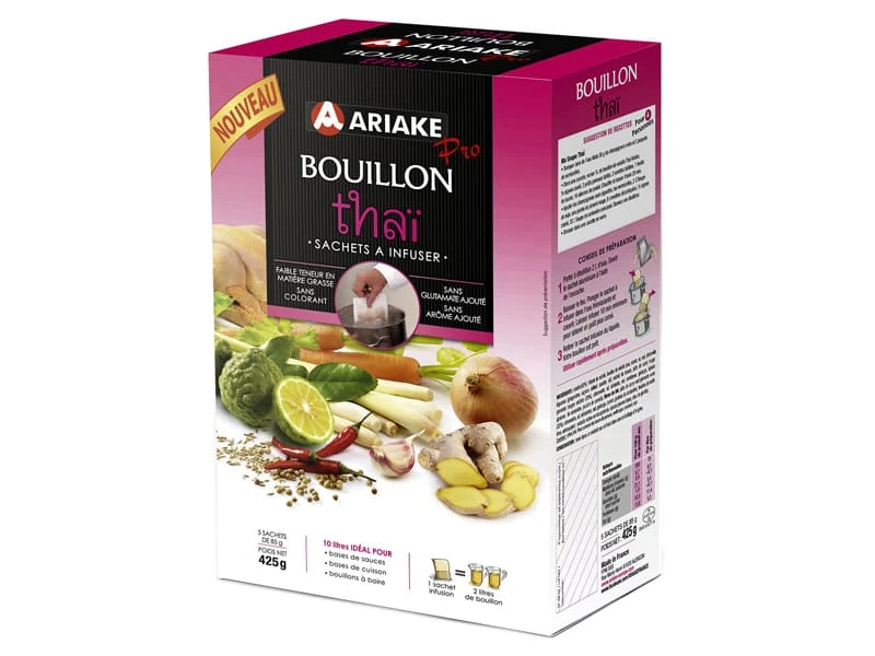 Bouillon Thaï à Infuser - 5 X 2 Litres - Ariake 1 Bouillon Thaï à Infuser - 5 X 2 Litres - Ariake