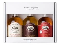 Coffret Découverte 3 Huiles - Noix, Noix à La Truffe, Noisette - 3 X 10 Cl - Moulin De La Veyssière