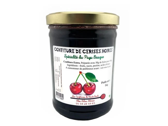 Confiture De Cerise Noire - 1 Kg - Confitures De Haute Soule 1 Confiture De Cerise Noire - 1 Kg - Confitures De Haute Soule