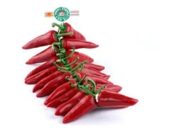 Piments D'Espelette Frais En Corde