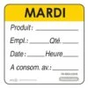 Etiquettes D'identification HACCP - Mardi
