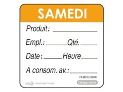 Etiquettes D'identification HACCP - Samedi