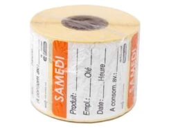 Etiquettes D'identification HACCP - Dimanche 5 Etiquettes D'identification HACCP - Dimanche -Meilleur Du Chef Shop etiquette dlc jour semaine 3 main 650