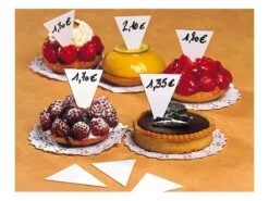 Etiquette Triangulaire - Blanc