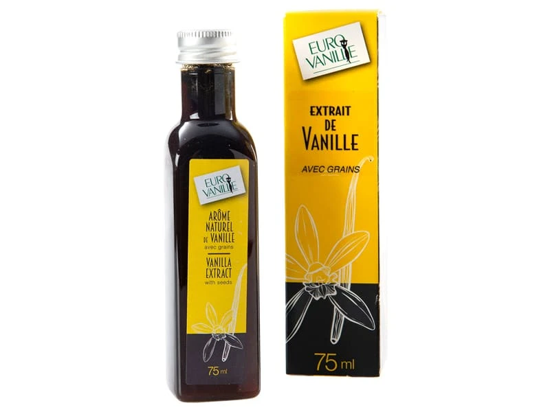 Extrait De Vanille Bio Avec Grains - 75 Ml - Eurovanille 1 Extrait De Vanille Bio Avec Grains - 75 Ml - Eurovanille