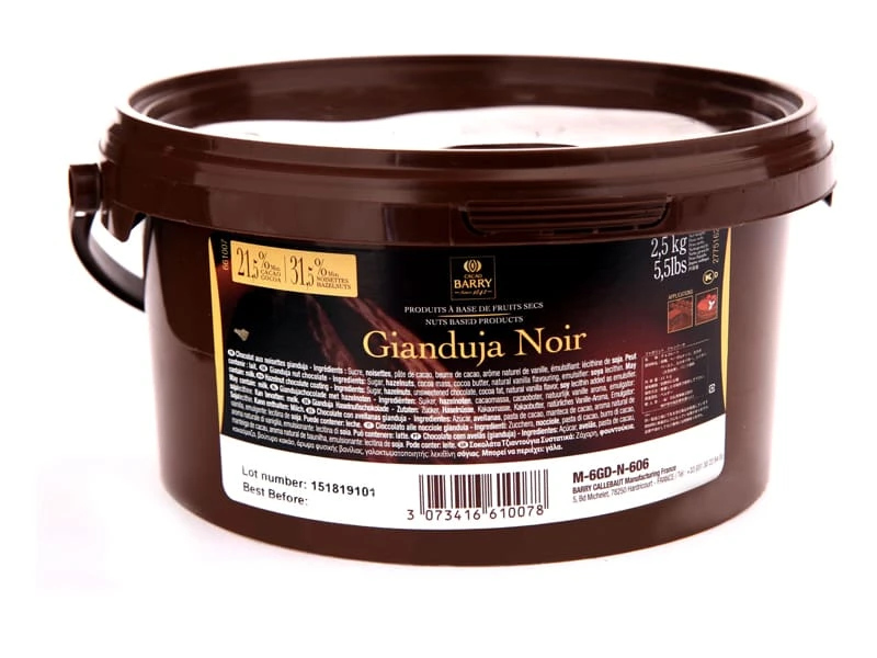 Gianduja Noir - 2,5 Kg - Cacao Barry 1 Gianduja Noir - 2,5 Kg - Cacao Barry