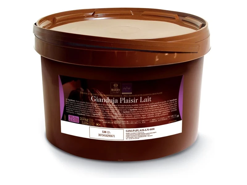 Gianduja Plaisir Lait - 2,5 Kg - Cacao Barry 1 Gianduja Plaisir Lait - 2,5 Kg - Cacao Barry