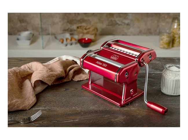 Machine à Pâtes - Atlas 150 - Design Rouge - Marcato 3 Machine à Pâtes - Atlas 150 - Design Rouge - Marcato – Image 3