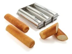 Moule à Pain De Mie Rond Triple - Inox - Ø 4,5 X 30 Cm - Matfer
