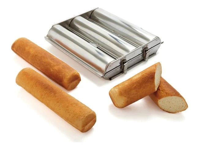 Moule à Pain De Mie Rond Triple - Inox - Ø 4,5 X 30 Cm - Matfer 1 Moule à Pain De Mie Rond Triple - Inox - Ø 4,5 X 30 Cm - Matfer