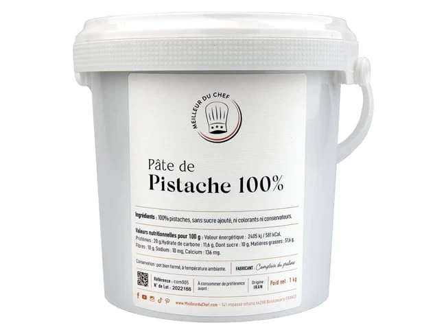 Pâte De Pistache 100% - Sans Sucre Ajouté Ni Colorants - 1 Kg - Comptoir Du Praliné 1 Pâte De Pistache 100% - Sans Sucre Ajouté Ni Colorants - 1 Kg - Comptoir Du Praliné