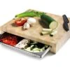 Planche à Découper En Bois - Avec 1 Bac Inox - 41 X 34 Cm - Lacor