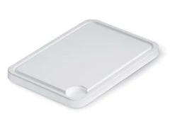 Planche Polyéthylène Blanche - Avec Rigole - 40 X 30 Cm (avec Pieds) - Matfer