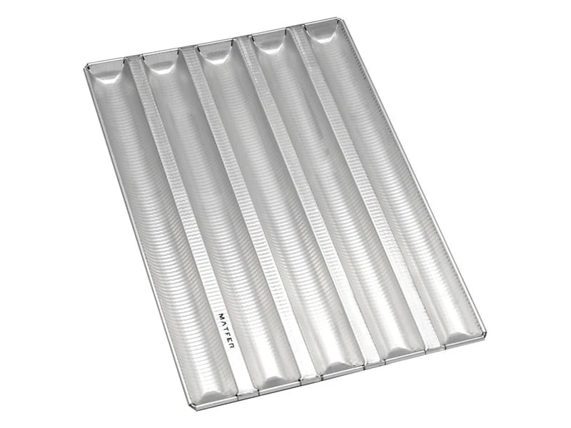 Plaque à Baguette Professionnelle - Alu-Gaufer - 5 Baguettes 60 Cm - Matfer 1 Plaque à Baguette Professionnelle - Alu-Gaufer - 5 Baguettes 60 Cm - Matfer