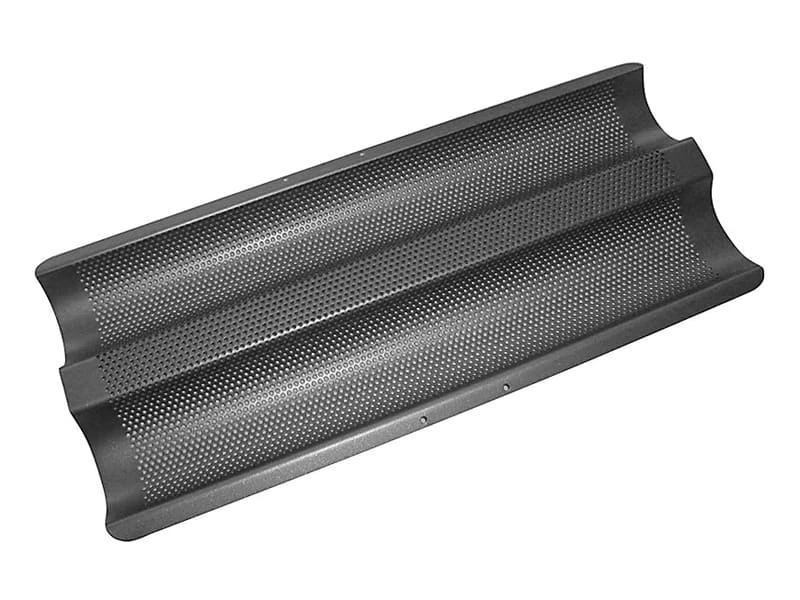 Plaque à Baguette Anti-adhérente Perforée - 37 X 16,5 Cm - De Buyer 1 Plaque à Baguette Anti-adhérente Perforée - 37 X 16,5 Cm - De Buyer