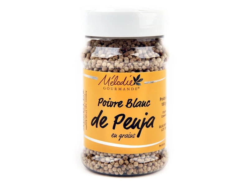 Poivre Blanc De Penja - 180 G - Mélodie Gourmande 1 Poivre Blanc De Penja - 180 G - Mélodie Gourmande