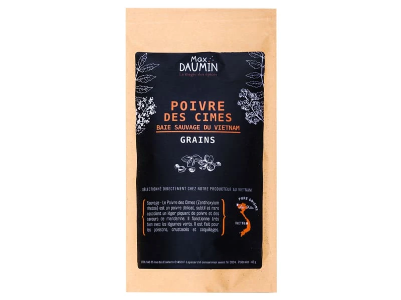 Poivre Noir Des Cîmes - 45 G - Max Daumin 1 Poivre Noir Des Cîmes - 45 G - Max Daumin