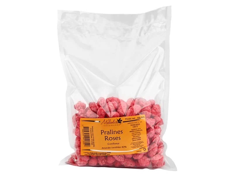 Praline Rose Confiseur 500 G - 40% Amandes - Mélodie Gourmande 1 Praline Rose Confiseur 500 G - 40% Amandes - Mélodie Gourmande