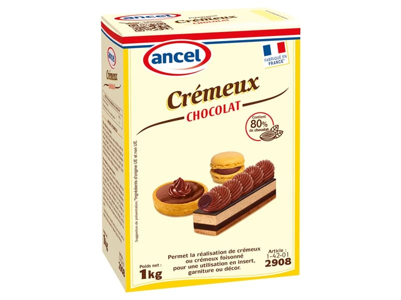 Préparation Pour Crémeux - Chocolat Noir - 1 Kg - Ancel 1 Préparation Pour Crémeux - Chocolat Noir - 1 Kg - Ancel