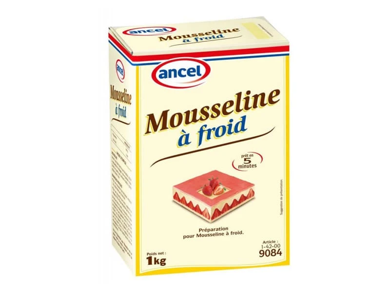Préparation Pour Mousseline à Froid - 1 Kg - Ancel 1 Préparation Pour Mousseline à Froid - 1 Kg - Ancel