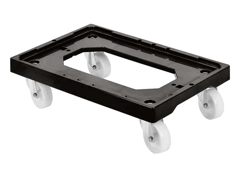 Socle Rouleur - 4 Roues Pivotantes - Chape Acier - Gilac 1 Socle Rouleur - 4 Roues Pivotantes - Chape Acier - Gilac