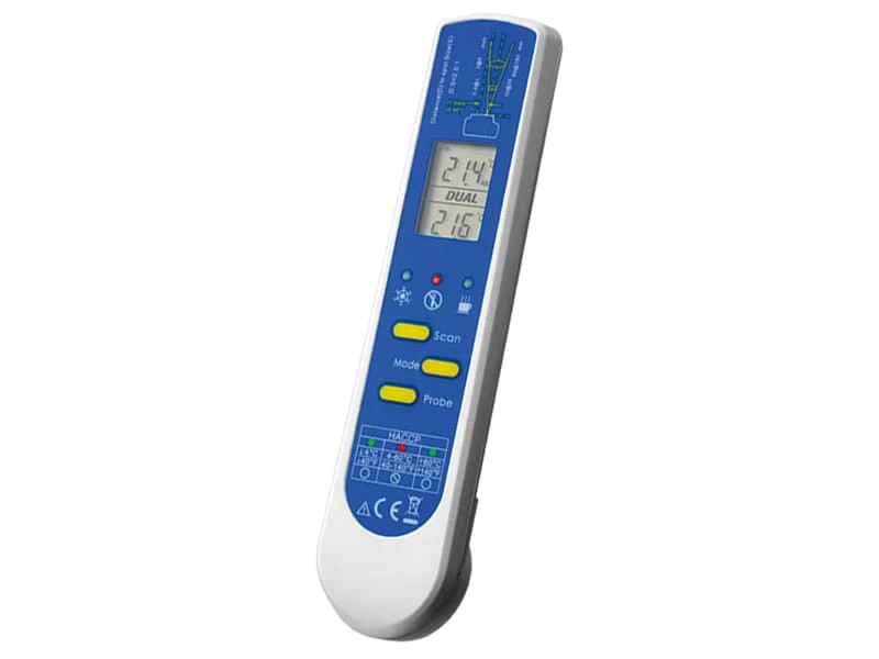 Thermomètre HACCP Infrarouge - -55°C à +330°C - + Sonde Repliable - Tellier 1 Thermomètre HACCP Infrarouge - -55°C à +330°C - + Sonde Repliable - Tellier