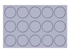 Moule à Pain - 15 Hamburgers - 60 X 40 Cm - Mae